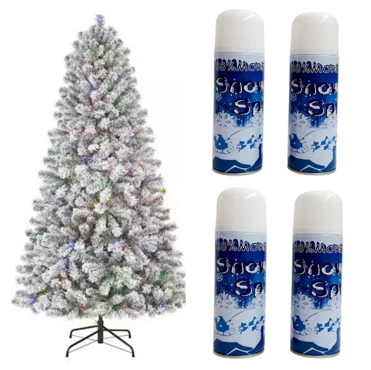 SunriseHzcc Winter Textured Snow Spray - 4pk 8oz Aerosol Bottles 