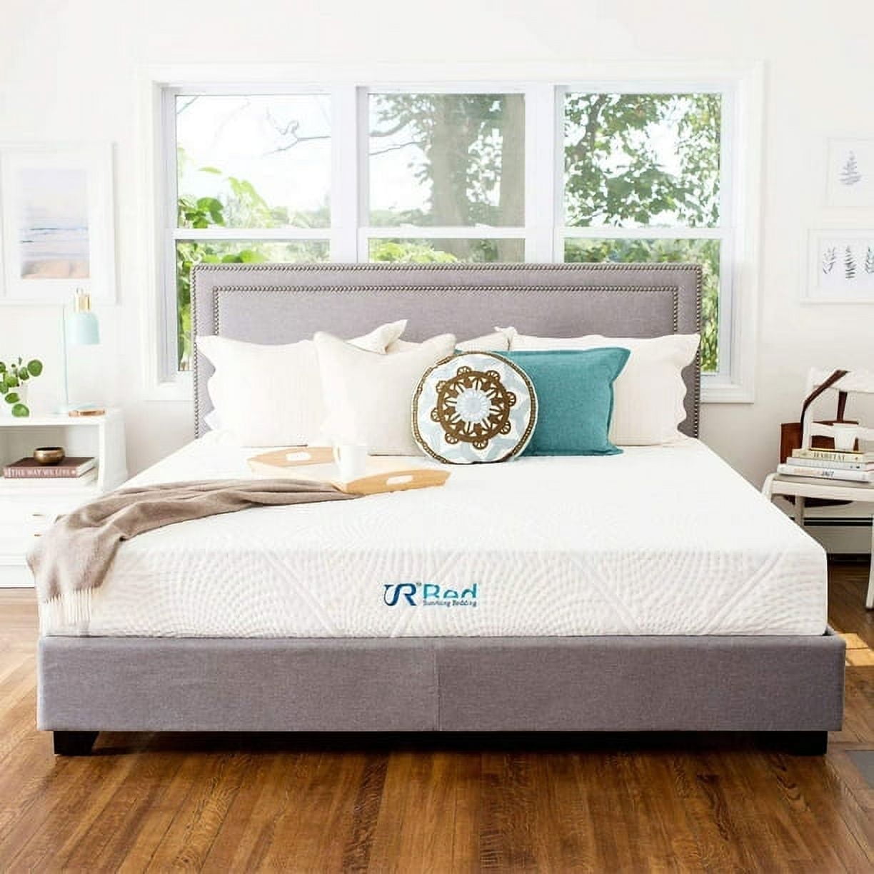 Sunrising Bedding 12" Gel Memory Foam Mattress California King Size, Firm, No Harmful Chemicals, No Fiberglass, Adjustable Bed Frame Compatible