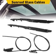 Sunroof Glass Cables + Track Assembly Set For Ford F150 15-20 F250 F350 17-19