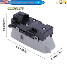 Sunroof Glass Switch Button Car Skylight Glass Switch Button Compatible for Audi A6 A7 S6 S7 RS7 2012-2018 Replace 4G0959613