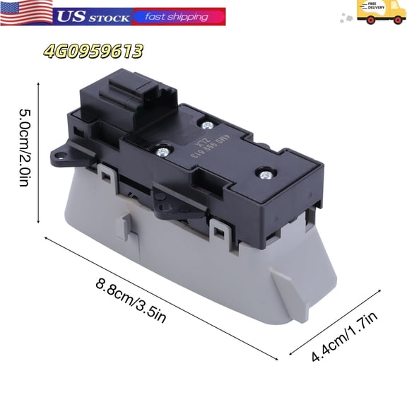 Sunroof Glass Switch Button Car Skylight Glass Switch Button Compatible for Audi A6 A7 S6 S7 RS7 2012-2018 Replace 4G0959613