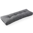 thumbnail image 1 of Sunrox Bench Cushion Memory Foam Pads, Fade/Water Resistant Non Slip Thick Durable Olefin Fiber, Premium Tufted Window Seat Cushions, 54x16x4 inch, Heather Black, 1 of 7