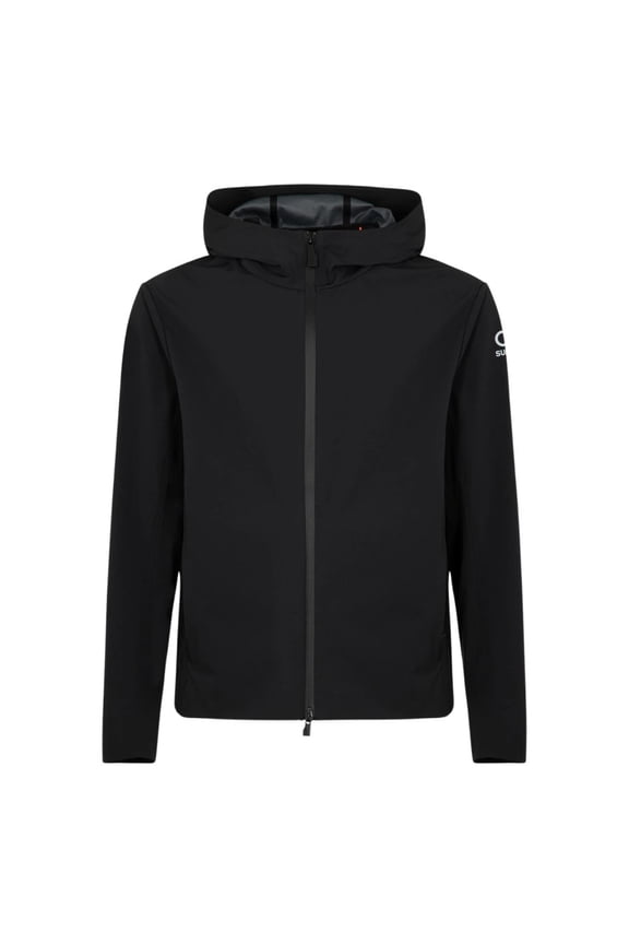 Black Waterproof Breathable Tech Nylon Windbreaker (Men's)