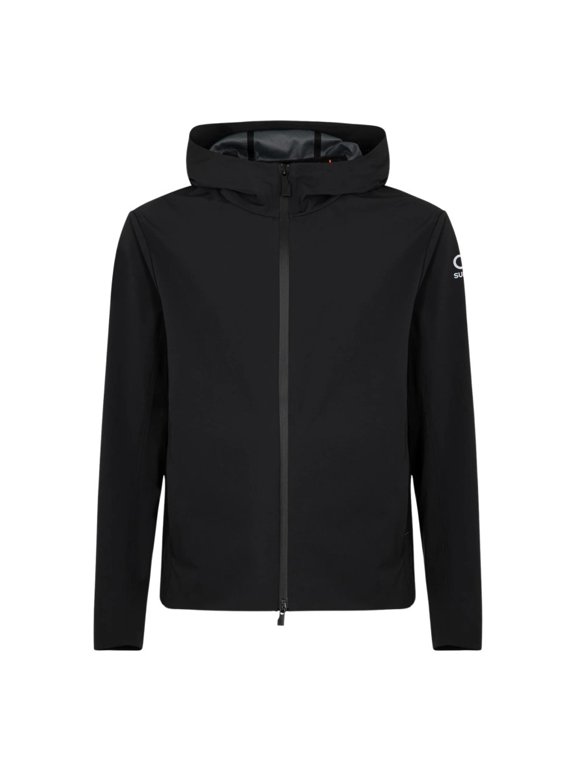 Black Waterproof Breathable Tech Nylon Windbreaker (Men's)