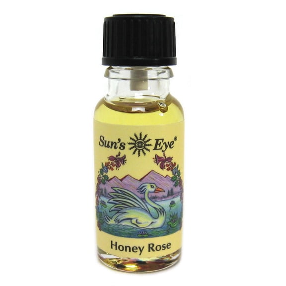 Suns Eye Honey Rose Herbal Fragrance Oil - 1/2 Ounce Bottle