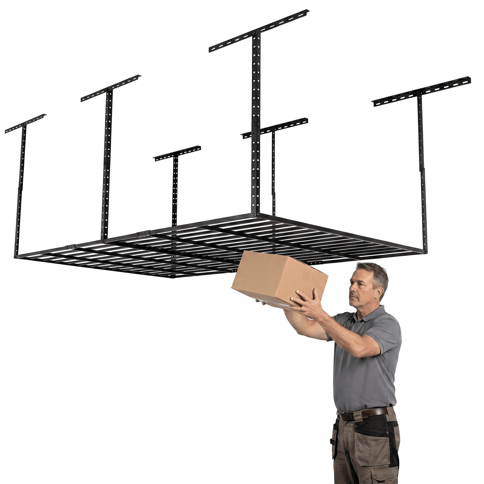Reclaiming Garage Floor Space with Ceiling-Mounted Overhead Storage