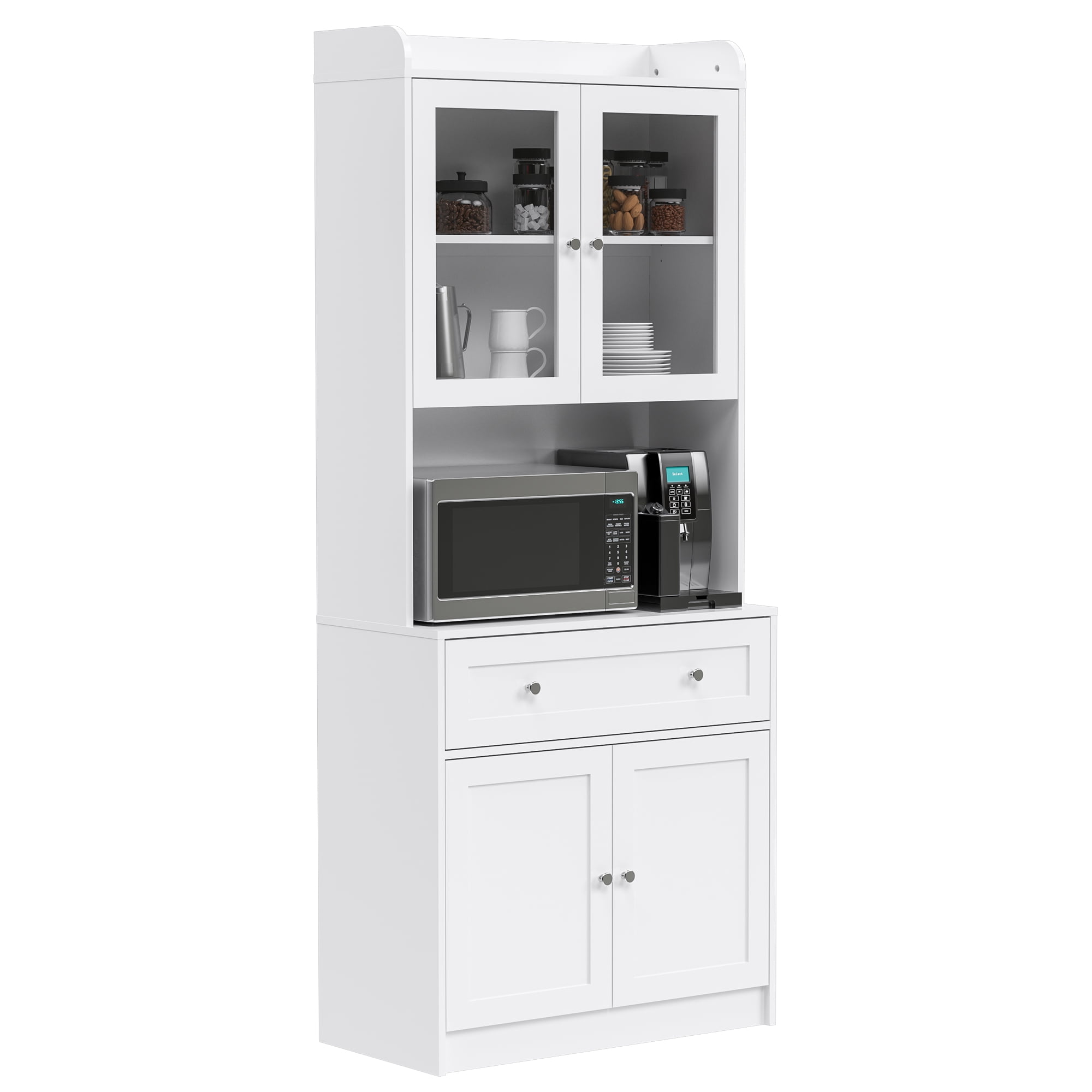SunsGrove Kitchen Pantry Freestanding Cupboard Storage Hutch