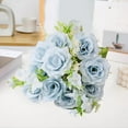 thumbnail image 1 of Sunsanly Artificial Silk Flowers Artificial Rose Branch with Stem Silk Flower Arrangement for Home Wedding Party Indoor/outdoor Garden Decoration Photo Props, 1 of 8