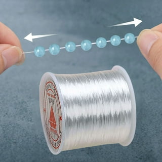 0.45mm Crystal Beading Cords Clear Fishing Line Invisible Nylon Thread  Jewelry String Wire Cord String for Party Christmas Decor Seed Beads  Jewelry Bracelet Making 30 Yards 