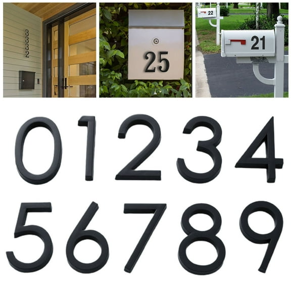 Sunsanly House Numbers with Shadows For Outside - Modern Floating Address Numbers For Houses Easy To Install, Black Number 6
