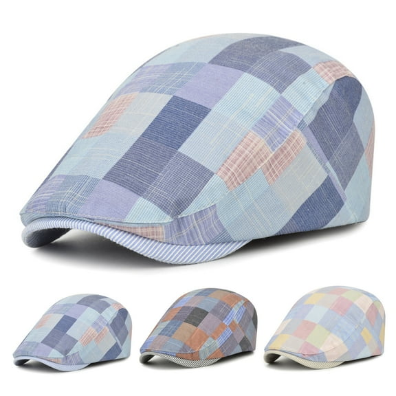 Sunsanly Newsboy Hats Adjustable Ivy Flat Cap Gatsby Cabbie Driving Hat for Men Women