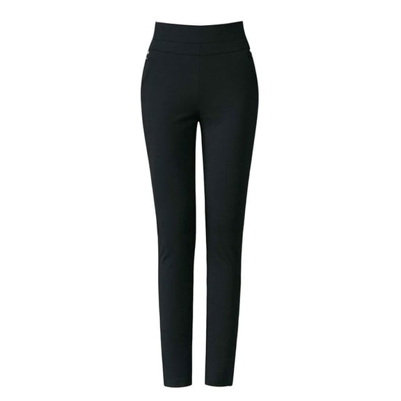 Sunsanly Women's Pants Stretch Work Slacks Business Casual Straight Leg High Waisted Wrinkle Resistant Fabric Mother Spring Pants Stretch Match Top Slim Fit Plus Size Pencil Pants Women Clothing