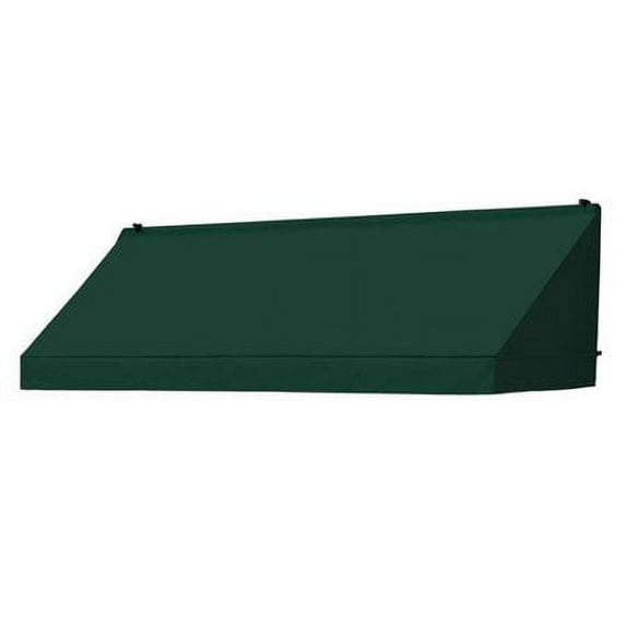 Sunsational Products 8’ x 6’ Forest Green Retractable Awning, No Rust Aluminum Frame