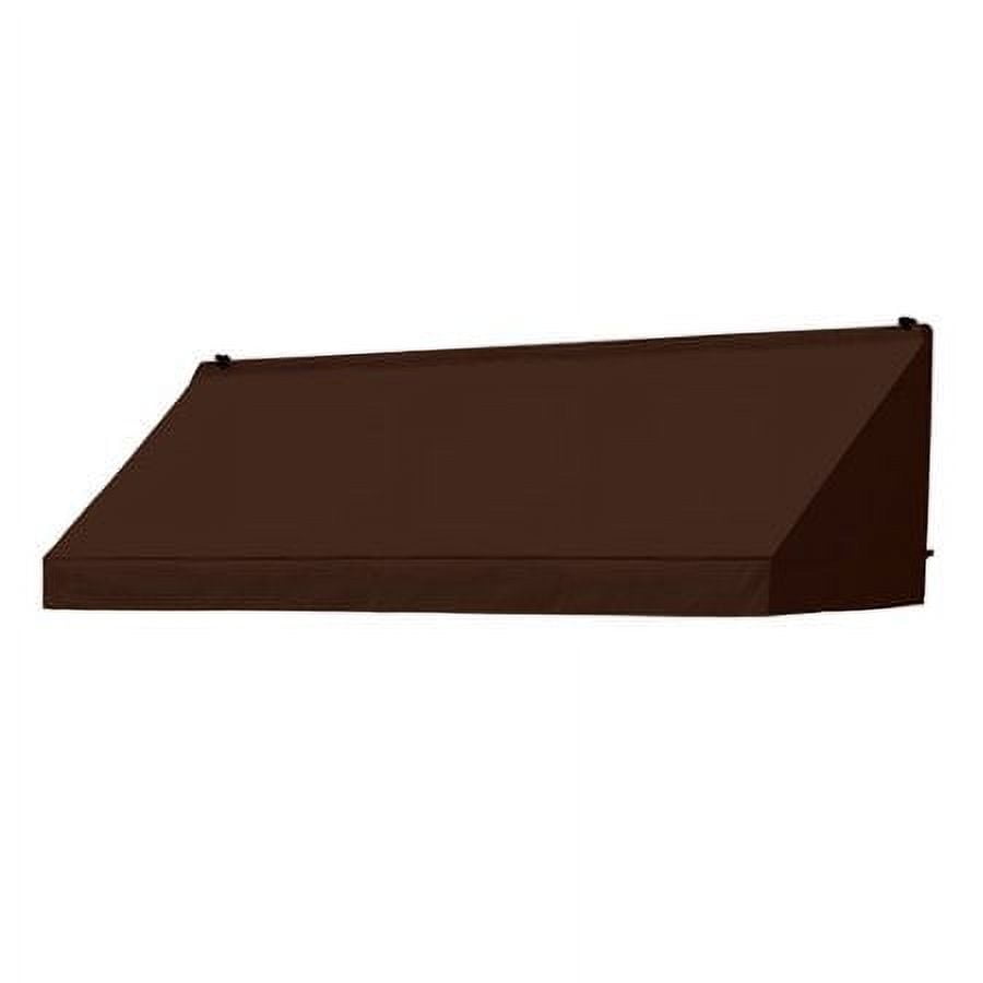 Burgundy 8 ft. Retractable Aluminum Frame Window Awning