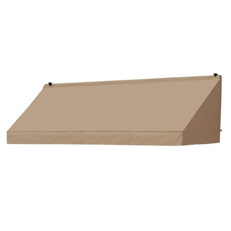 Sand 8 ft. Aluminum Frame Retractable Window Awning