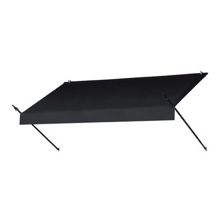 Ebony 8 ft. Retractable Window Awning with Aluminum Frame