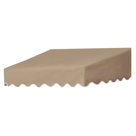 Sand 4 ft. Aluminum Frame Door and Window Awning