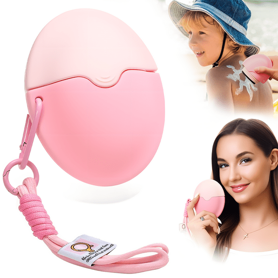 Sunscreen Applicator,Free Refillable Roll on Sponge Sunscreen, Suncream & Lotion, Sun Screen Applicator for Kids, Adults & Families, Perfect Size for Travel