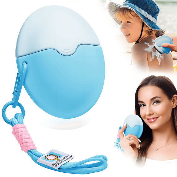 Sunscreen Applicator,Free Refillable Roll on Sponge Sunscreen, Suncream & Lotion, Sun Screen Applicator for Kids, Adults & Families, Perfect Size for Travel