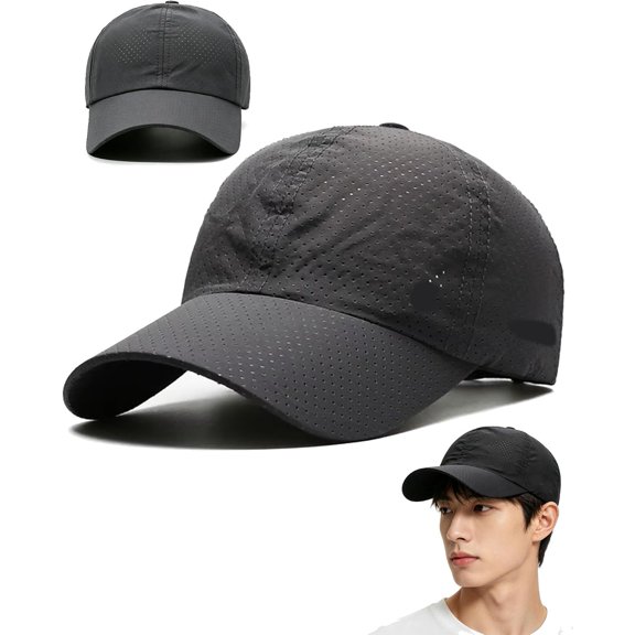 Sunscreen Breathable Baseball Cap, Mesh Airflow Running Hat | Quick Dry Performance Caps with Mesh Cooling Vents. Summer Outdoor UV Runner Hat for Daily Jogging, Workout & Travel