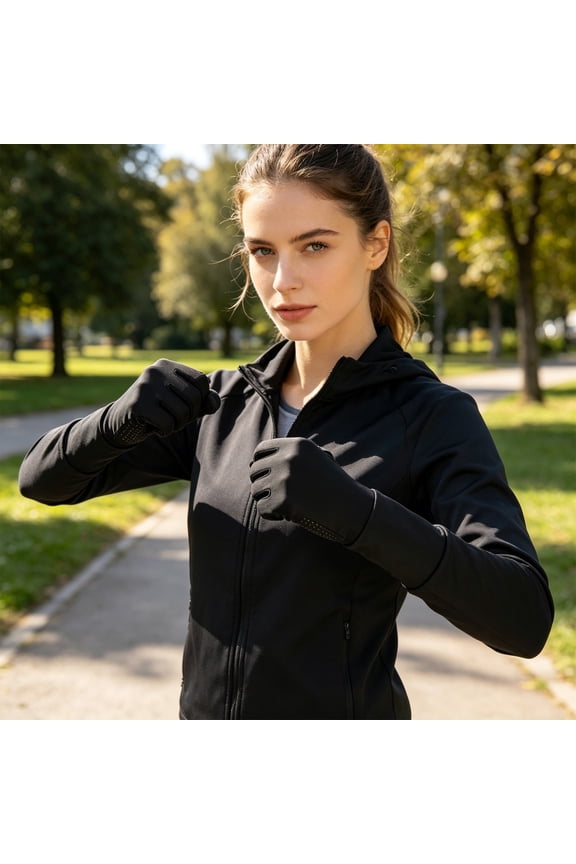 Sunscreen Gloves UV Protection Cooling Gloves Breathable Touch Screen Anti Slip Lightweight Fit, Comfortable Stretch Quick Dry Design, for driving cycling hiking outdoor summer use