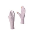 thumbnail image 1 of Sunscreen Gloves, Zzbeans UPF 50+ UV Protection Summer Driving Gloves, Thin Breathable Ice Silk Cycling Gloves With Finger Touch Screen Non-Slip Grip, Purple, 1 of 5