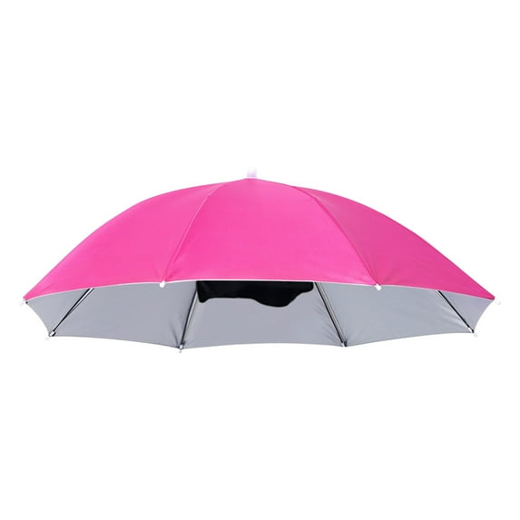 Sunscreen Hat Umbrella 69 Large Head-Mounted Umbrella Stall Umbrella Hat Advertising Umbrella Hat Umbrella Fishing Umbrella Fishing Hat (Pink)