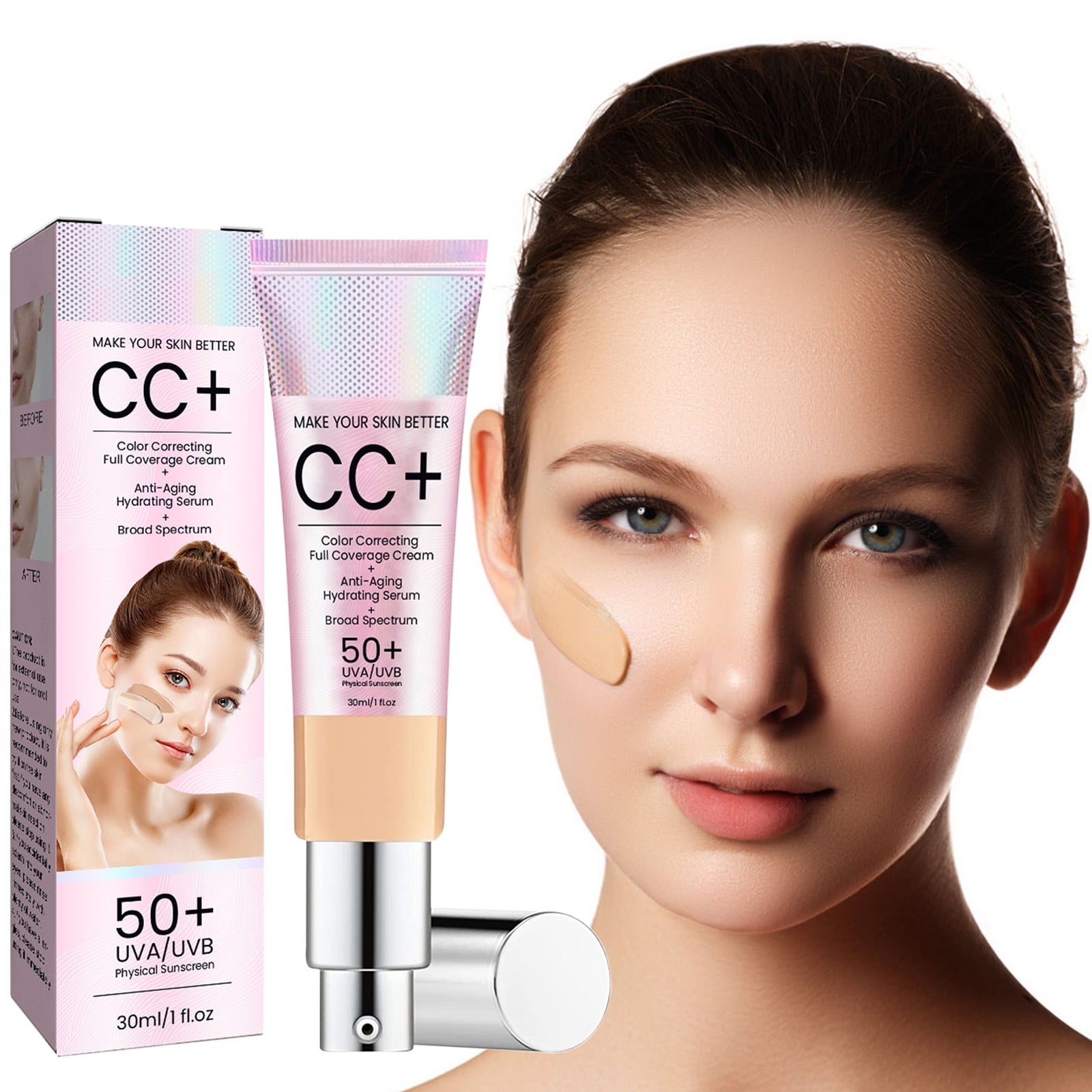 Sunscreen Natural Concealer Waterproof No Makeup Moisturizing