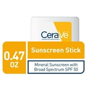 Sunscreen Stick SPF 50 by CeraVe for Unisex - 0.47 oz Sunscreen