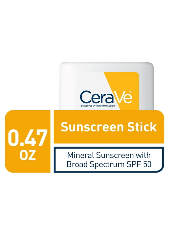 Sunscreen Stick SPF 50 by CeraVe for Unisex - 0.47 oz Sunscreen