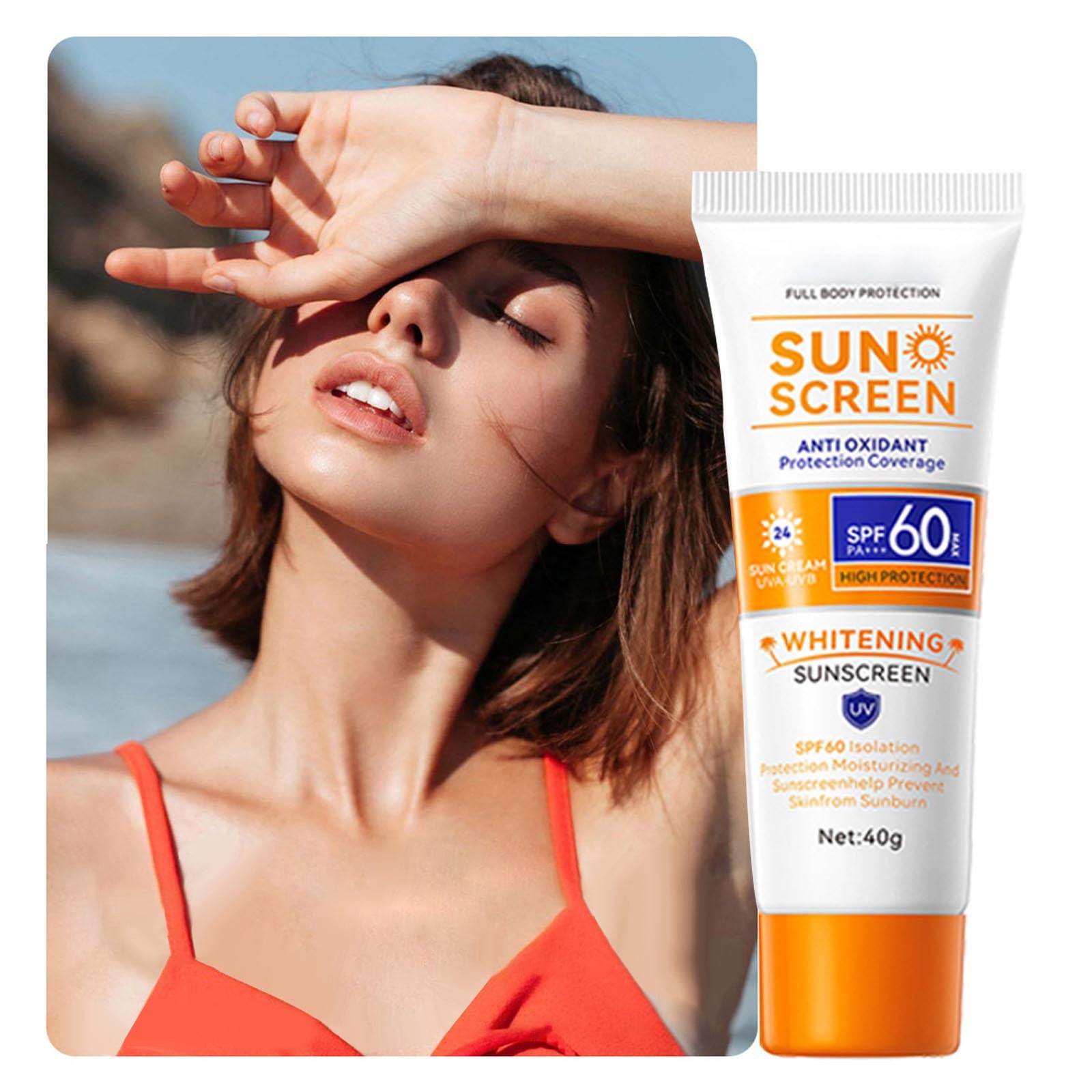 SunscreenSPF60+ Long Term Against Sunburn Aging Moisturizer Natural