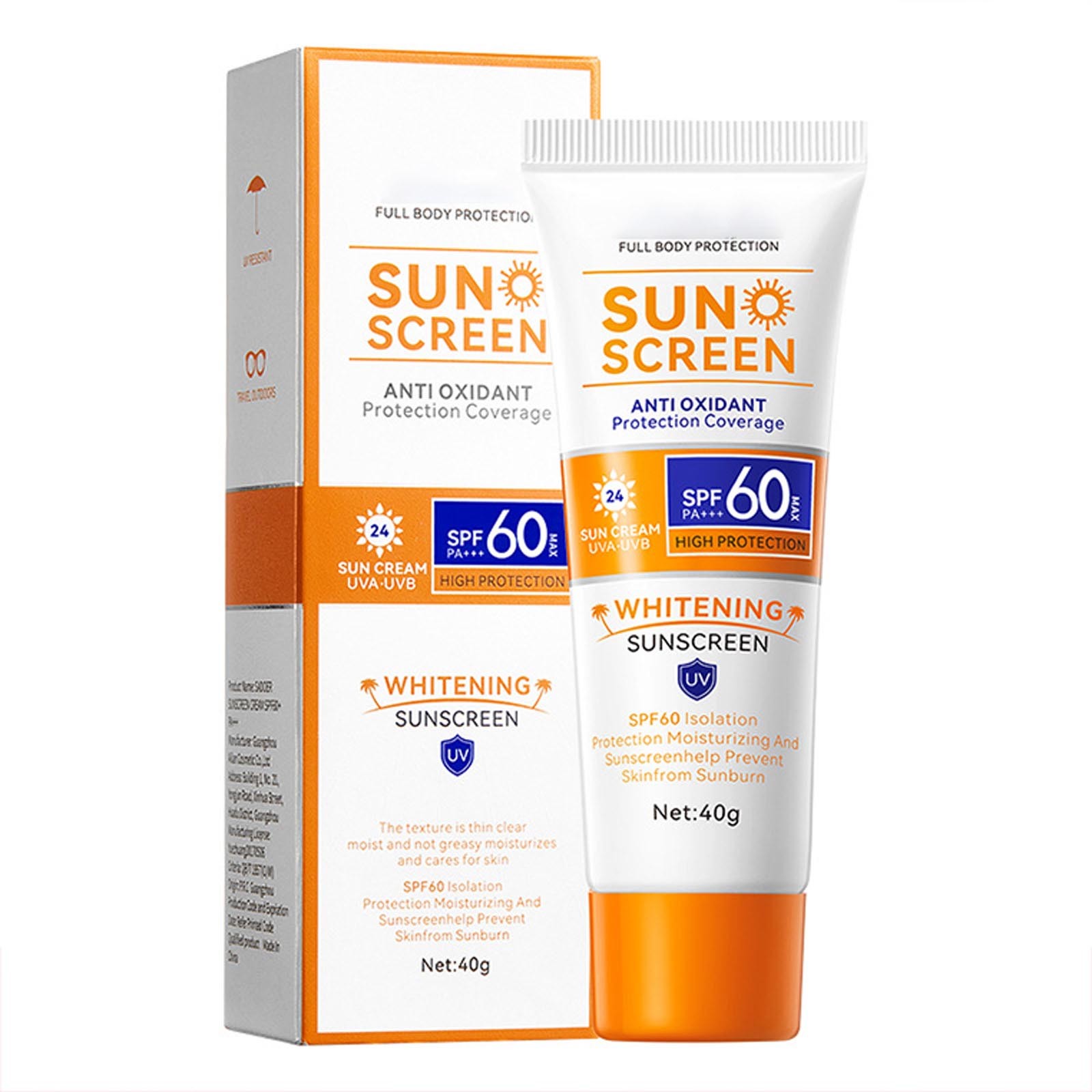 SunscreenSPF60+ Long Term UVB Against Sunburn Anti Aging Moisturizer ...