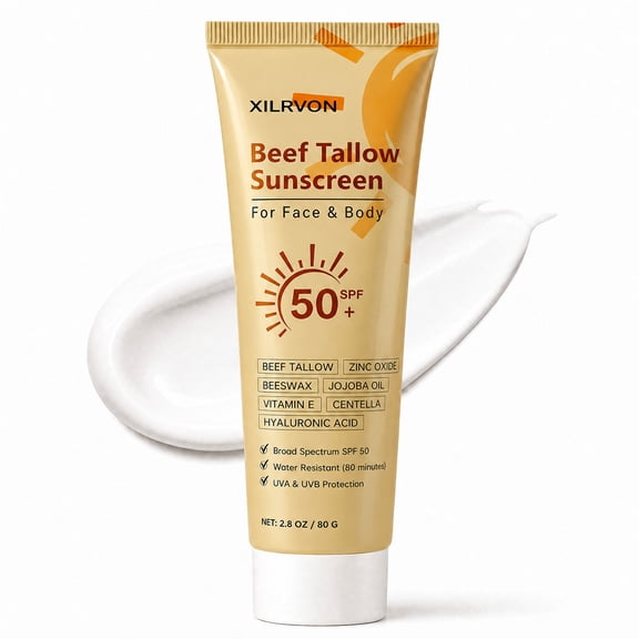 Sunscren Non Greasy Organic Natural Sol Beef Tallow