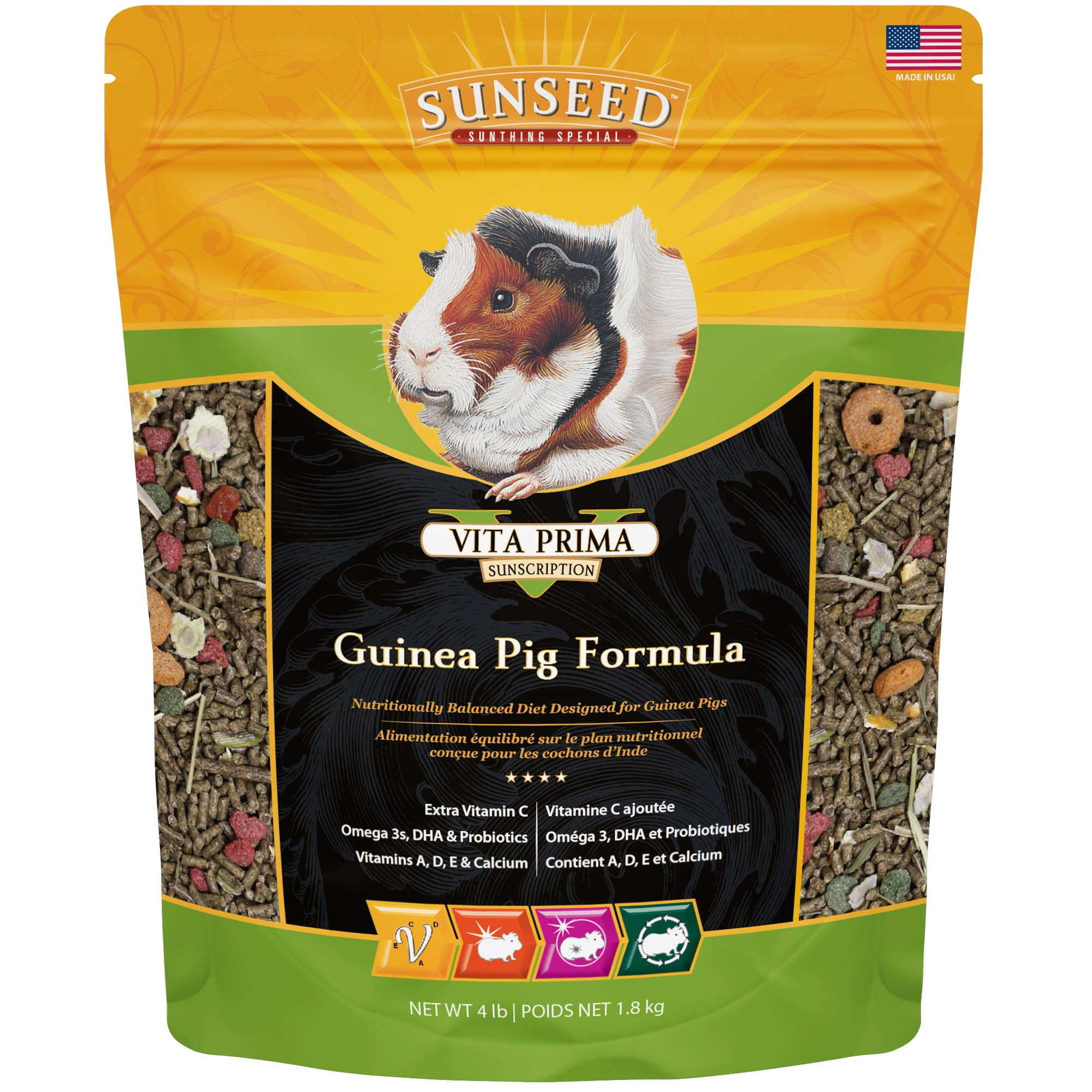 Guinea Pig High Fiber Fruits Reference: Sunseed 49100 Vita Prima Dpf11 Sunscription Guinea Pig Food