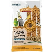 42 oz 6 x 7 oz Sunseed Golden Millet Spray Natural Bird Treat