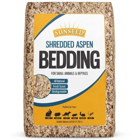 Sunseed® Shredded Aspen Bedding for Small Animals & Reptiles 2500 Cubic Inch