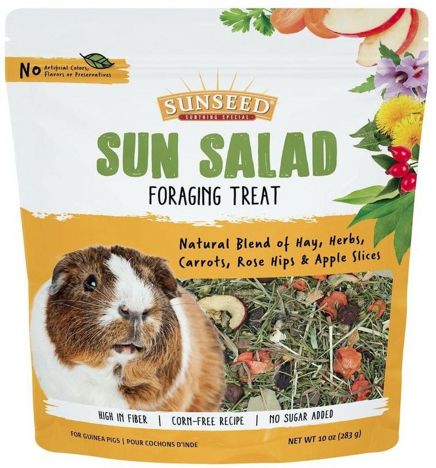 Sunseed Sun Salad Guinea Pig Foraging Treat 10 oz Pack of 2