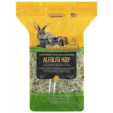 Sunseed SunSations Natural Alfalfa Hay [Small Pet, Foods] 32 oz