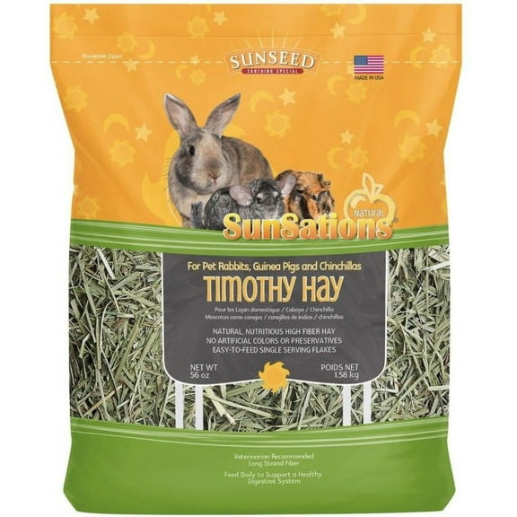 Sunseed SunSations Natural Timothy Hay [Small Pet, Foods] 56 oz