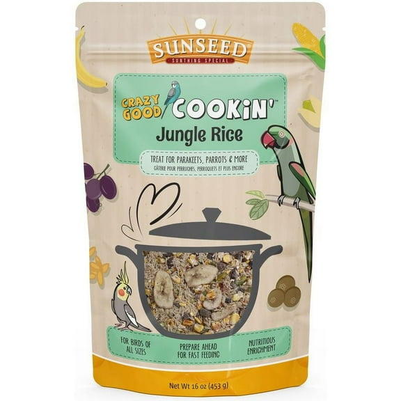 Sunseed Sunseed Crazy Good Cookin' Jungle Rice for Birds 16 Oz