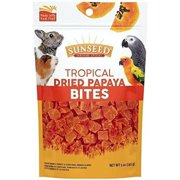Sunseed Tropical Dried Papaya Bites for Birds and Small Animals
