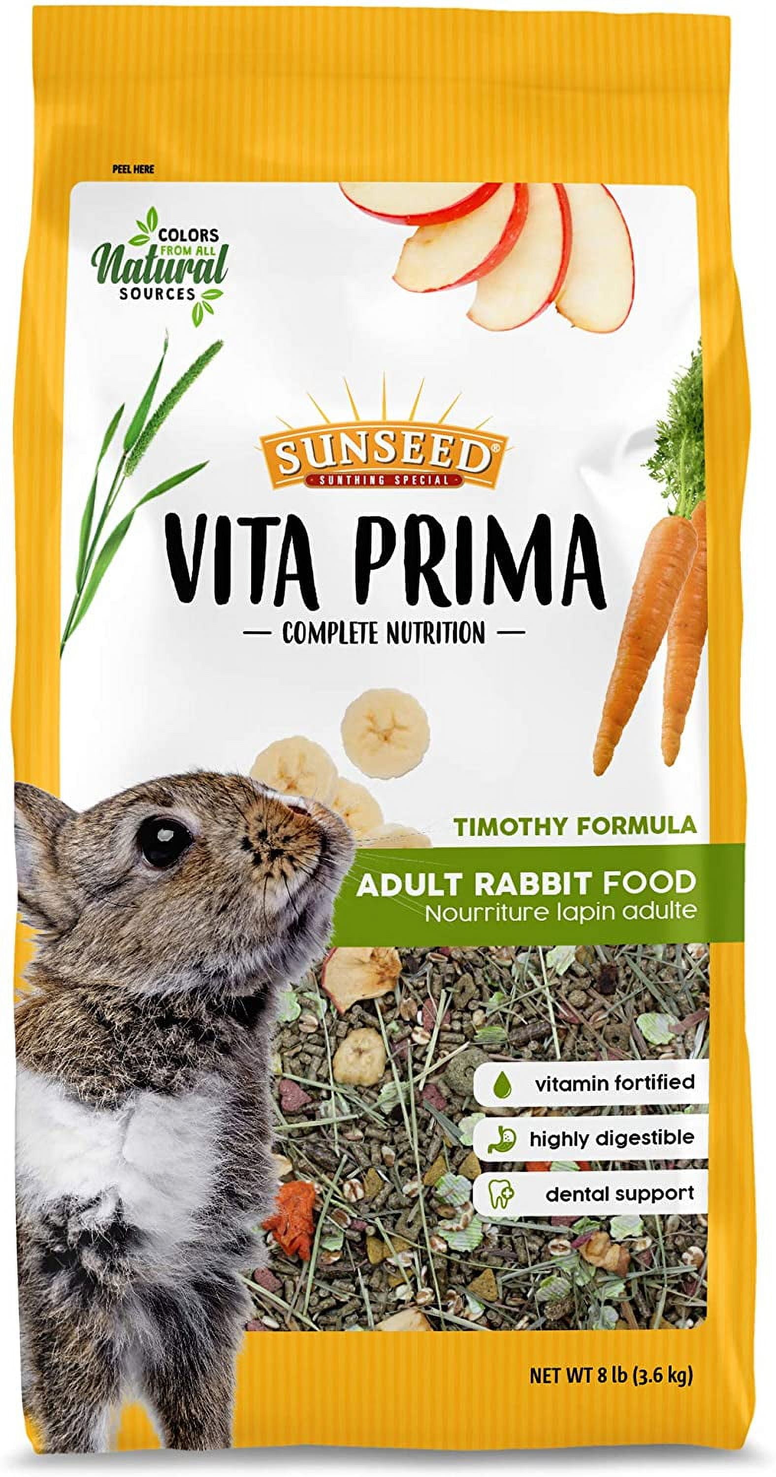 Sunseed Vita Prima Complete Nutrition Adult Rabbit Food (8 lb