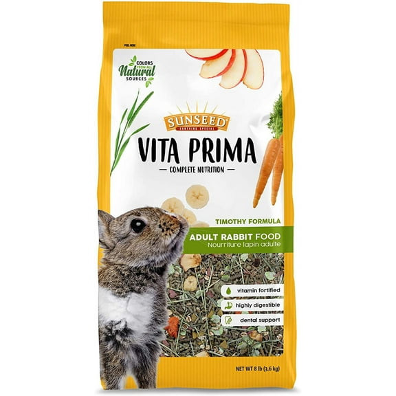 Sunseed Vita Prima Complete Nutrition Adult Rabbit Food (8 lb)