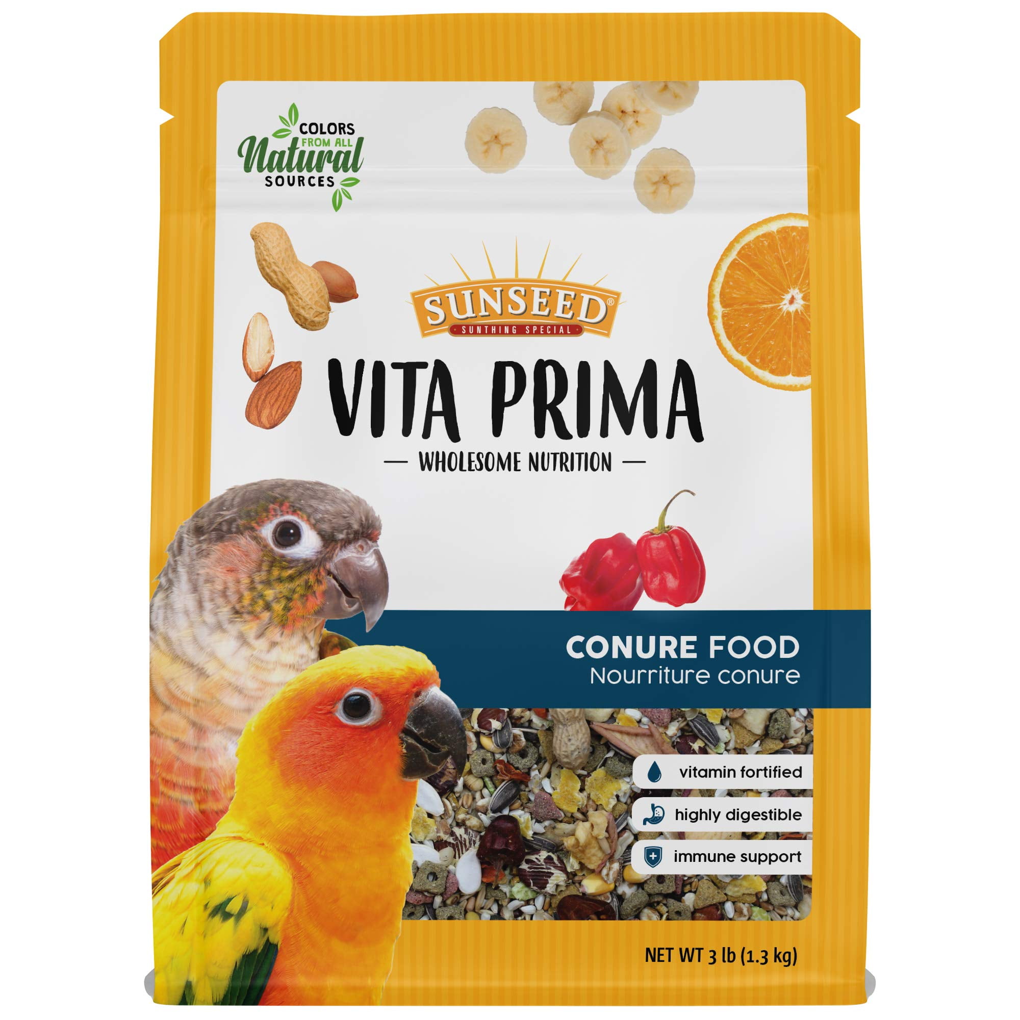 Sunseed Vita Prima Wholesome Nutrition Conure Food, 3 LBS mag5