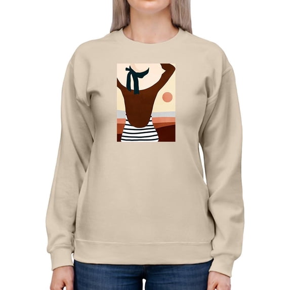 Sunseeker Bathers I Sweatshirt Women -Victoria Borges Designs, Female XX-Large