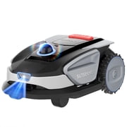 Sunseeker S4 LiDAR Robot Lawn Mower for Up to 0.25 Acre 1000 m , Vision AI + 360 3D LiDAR Navigation, Wire-Free Virtual Boundary, Systematic Cutting, 42% Slope, App Control, 60 dB Quiet Mowing