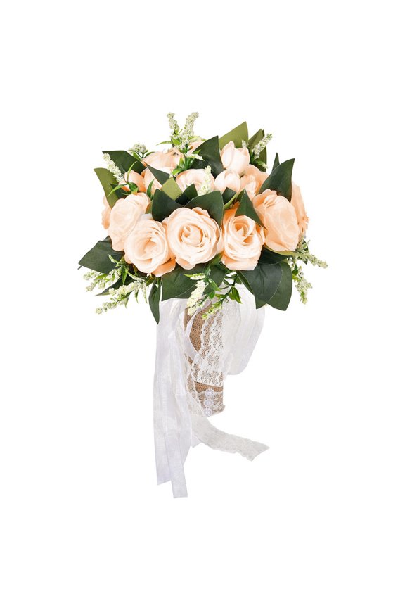 Wedding Flowers Bridal Bouquet Bridesmaid Bouquets Wedding Bouquets for Bride Artificial Roses Flowers Wedding Church Home Decor