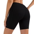 thumbnail image 1 of Sunsent Women's Biker Shorts High Waist Yoga Workout Gym Running Spandex Quick-drying Shorts with Pockets, 1 of 3