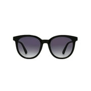 Sunsentials by Foster Grant Black Round Unisex Sunglasses