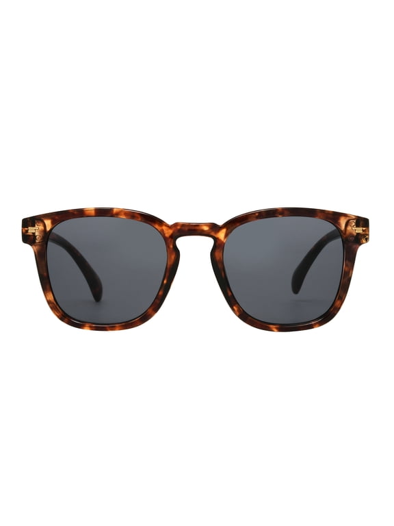 Sunsentials by Foster Grant Tortoiseshell Square Unisex Sunglasses